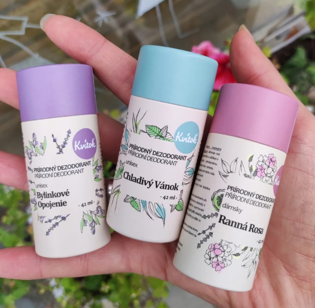Tuhý přírodní deodorant Kvitok – mix druhů